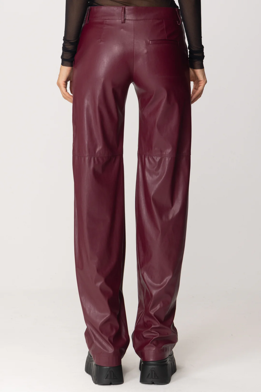 Pantaloni Gamba Dritta In Ecopelle Biba - Image 3