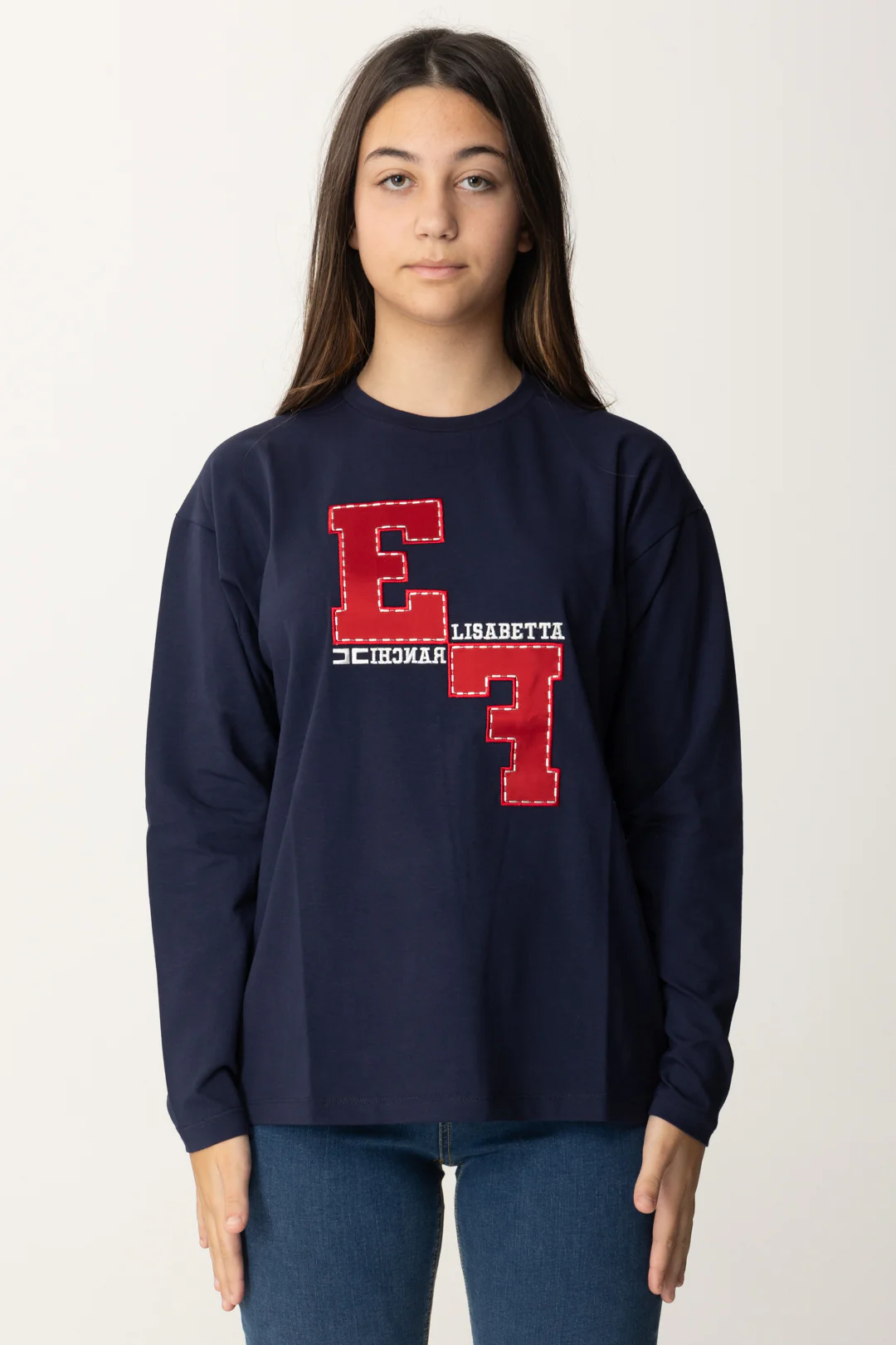 T-shirt Manica Lunga con Ricamo Logo - Image 5