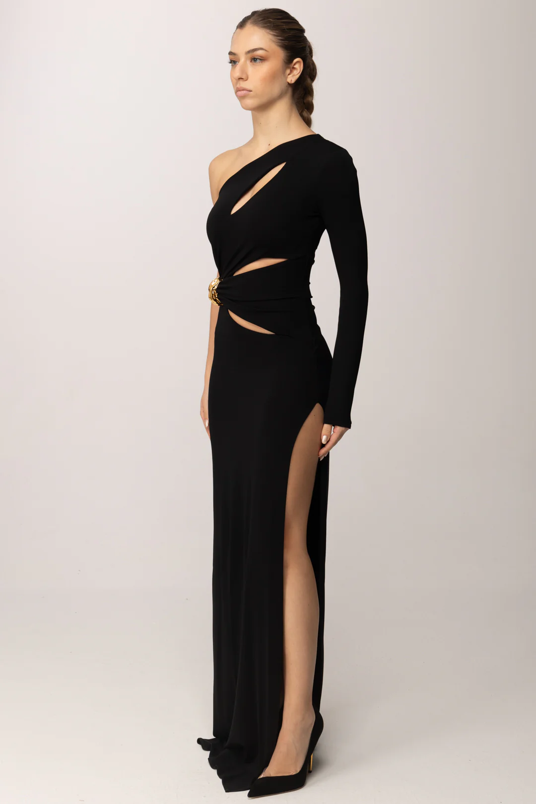 Abito Red Carpet Monospalla con Cut-out - Image 3