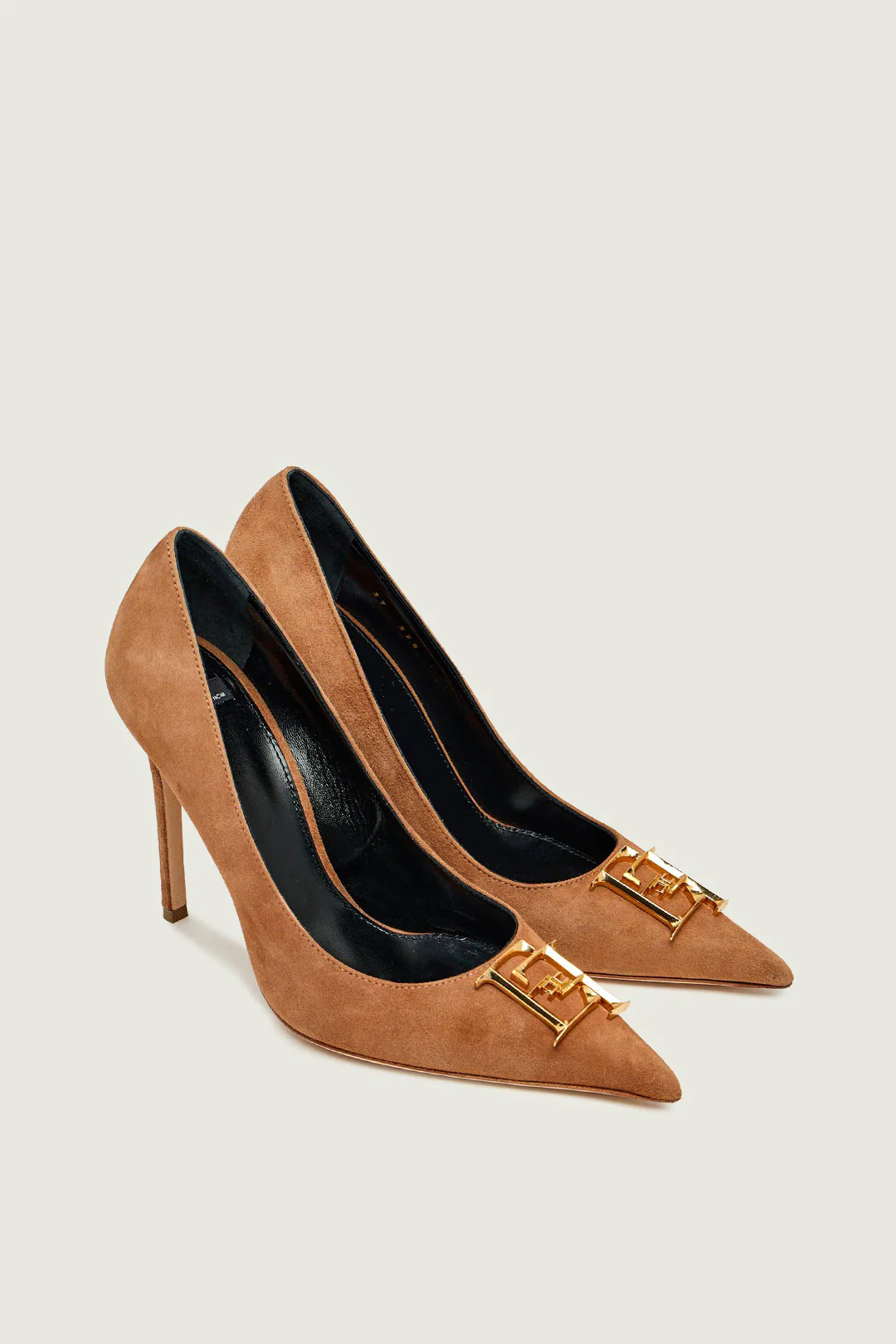 Décolleté In Suede con Dettaglio Logo Ef - Image 3