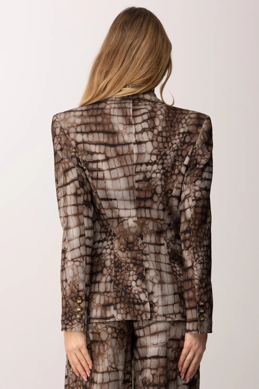 Giacca Monopetto con Stampa Alligatore - Image 5