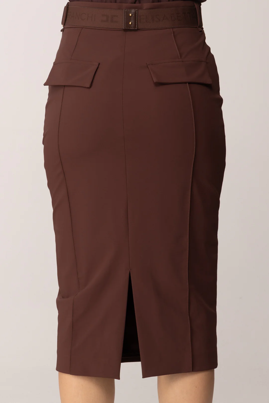 Gonna a Tubino In Bielastico con Cintura - Image 5