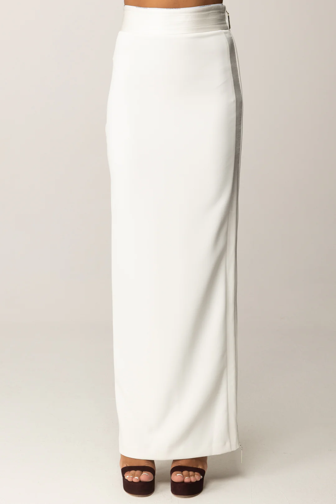 Gonna Lunga con Dettagli Smoking - Image 3