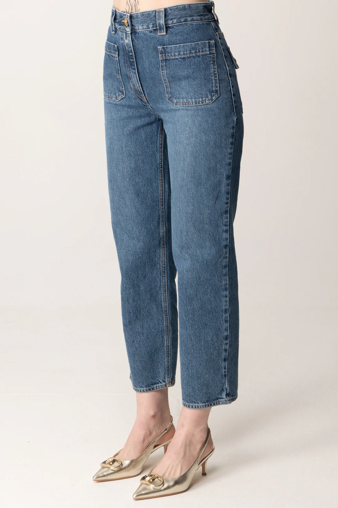 Jeans Crop a Trombetta - Image 4