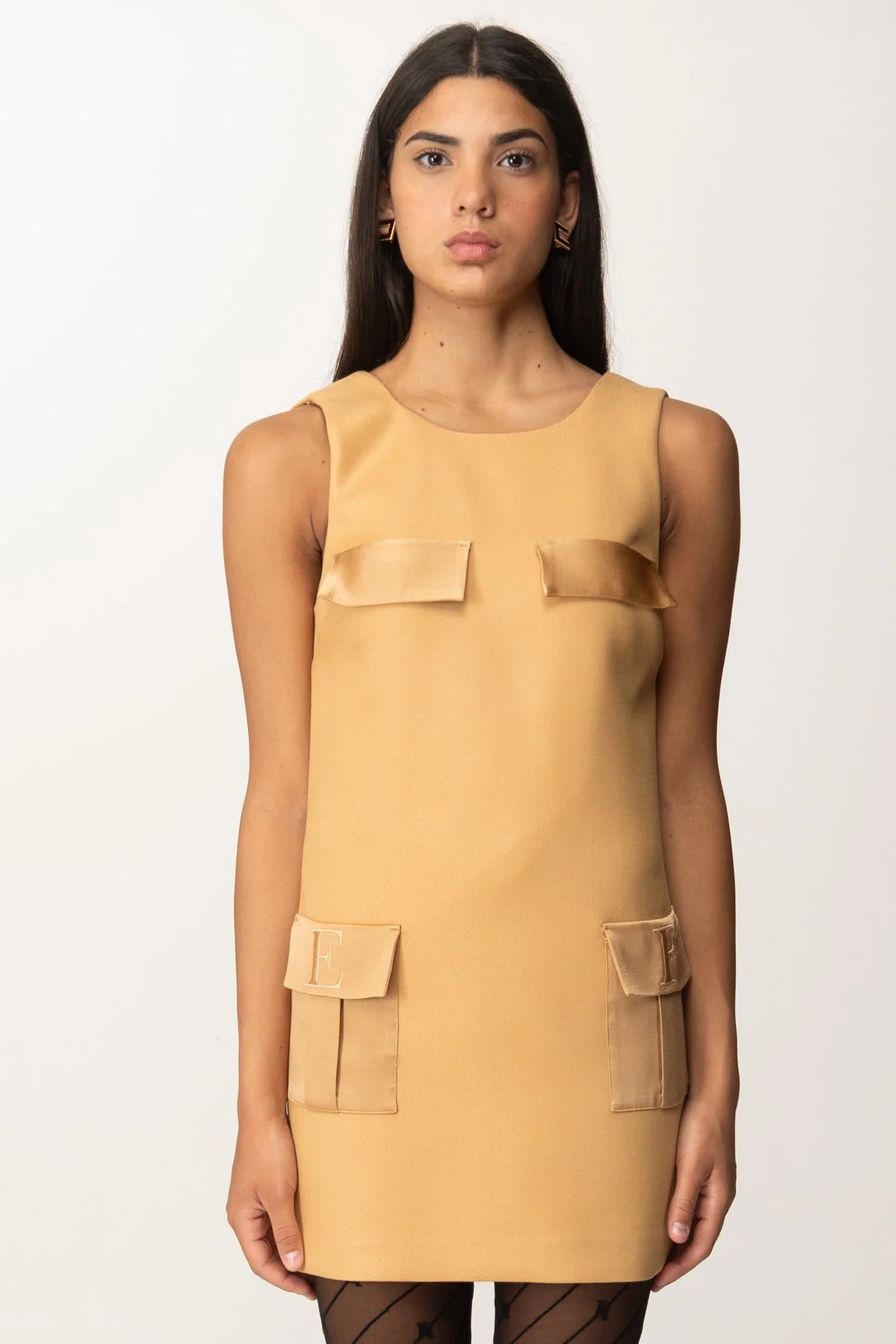 Mini Abito a Sacchetto con Tasconi - Image 3