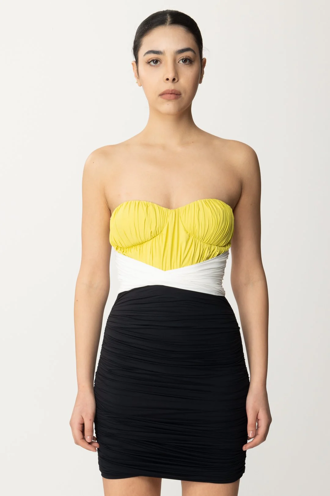 Miniabito Tricolor Drappeggiato - Image 3