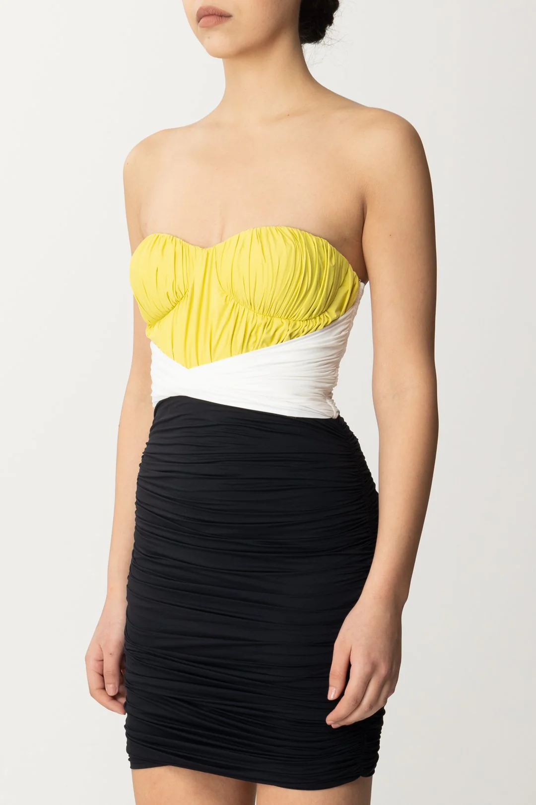 Miniabito Tricolor Drappeggiato - Image 4