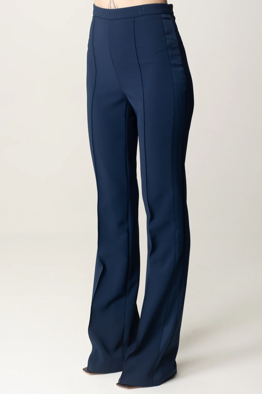 Pantaloni a Palazzo con Bande In Raso - Image 4