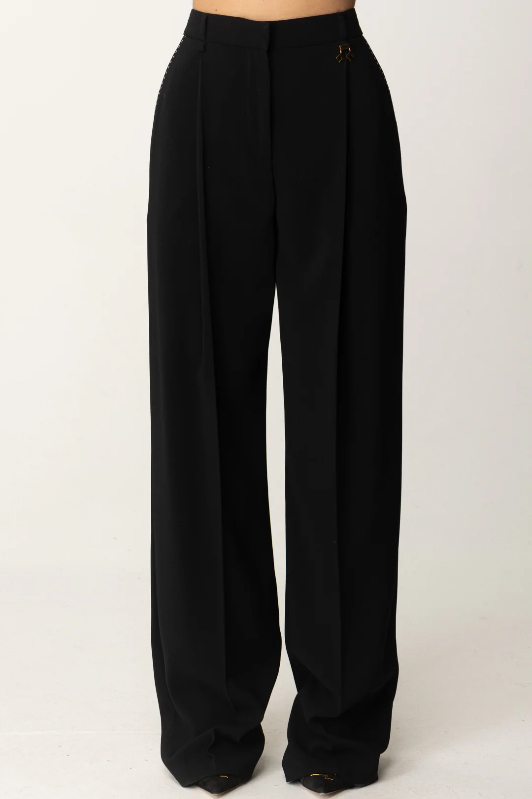 Pantaloni con Impunture a Constrasto - Image 3