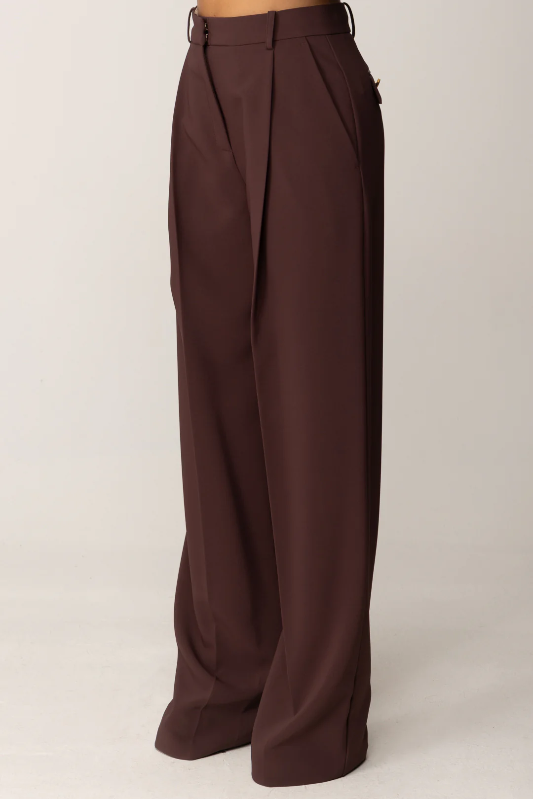 Pantaloni In Crepe Leggero con Pinces - Image 4