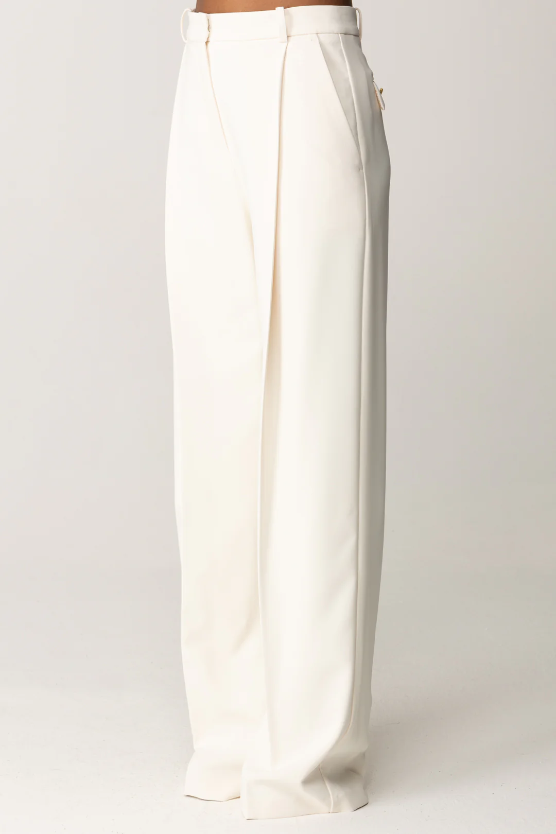 Pantaloni In Crepe Leggero con Pinces - Image 4