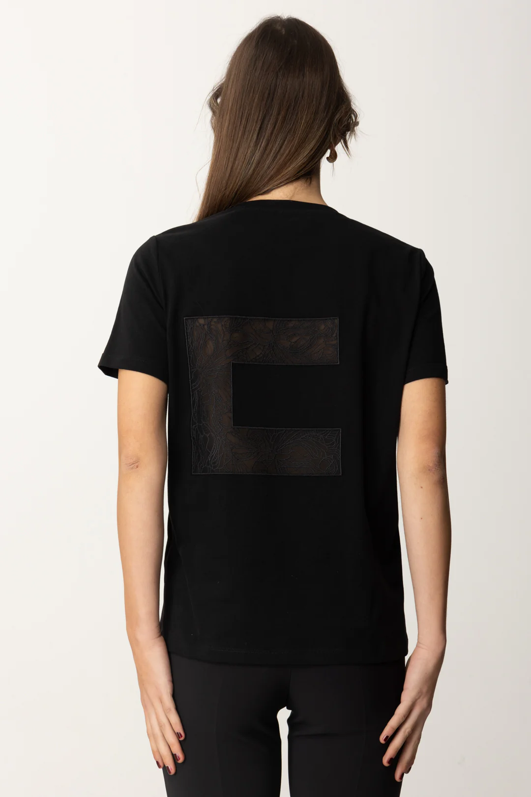 T-shirt con Logo In Pizzo - Image 5