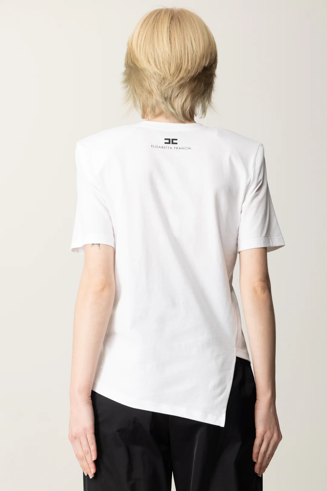 T-shirt con Stampa e Spalline Imbottite - Image 5