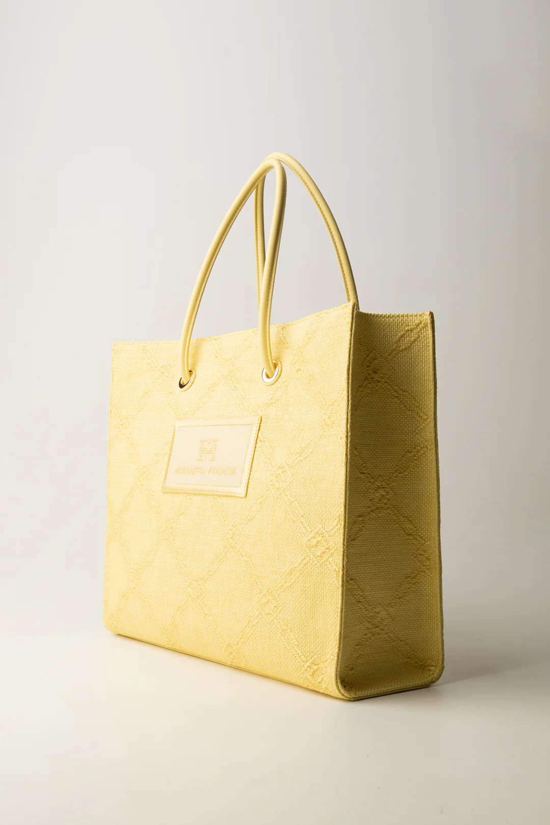 Tote Grande In Rafia Jacquard - Image 3