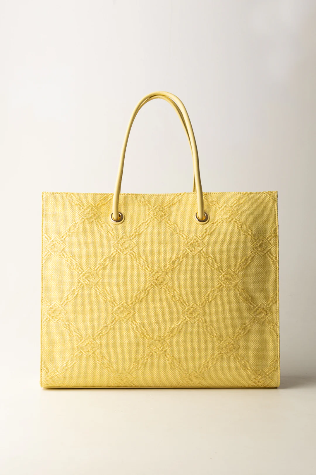 Tote Grande In Rafia Jacquard - Image 4