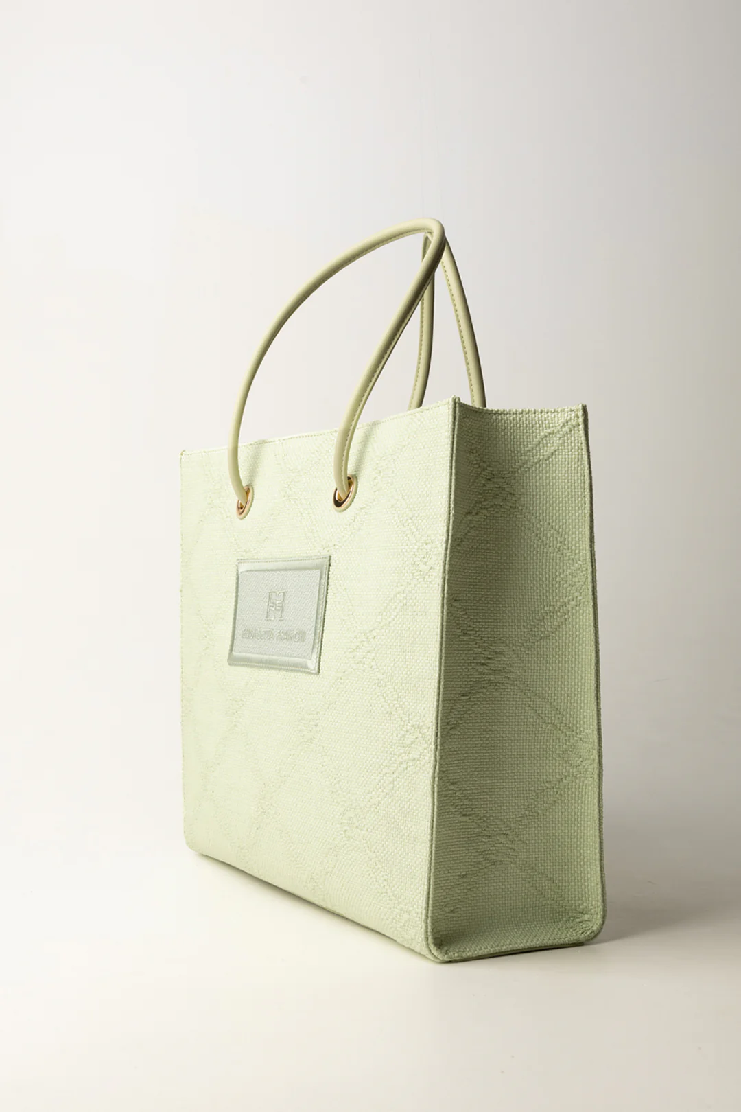 Tote Grande In Rafia Jacquard - Image 3