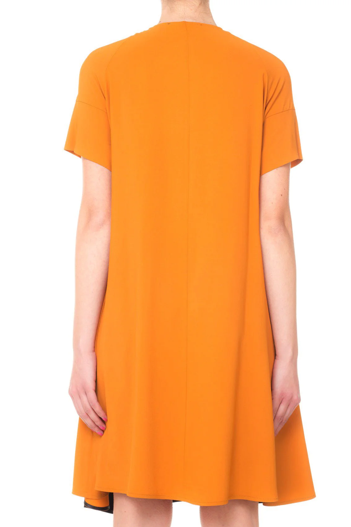 Jucca: Abito Bicolore Ampio Scollo a Goccia Davanti - Image 3