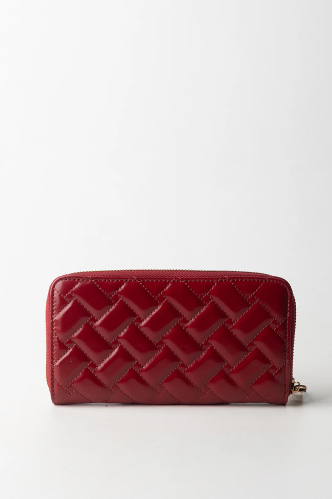 Portafogli Zip Around con Motivo Intrecciato - Image 3