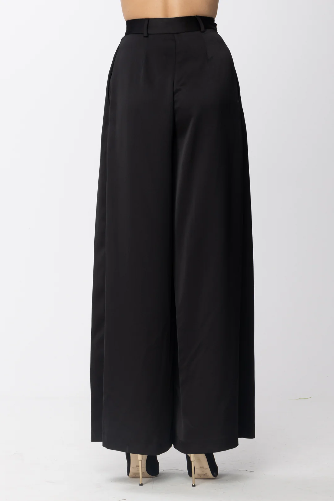 Pantaloni Palazzo a Vita Alta - Image 3