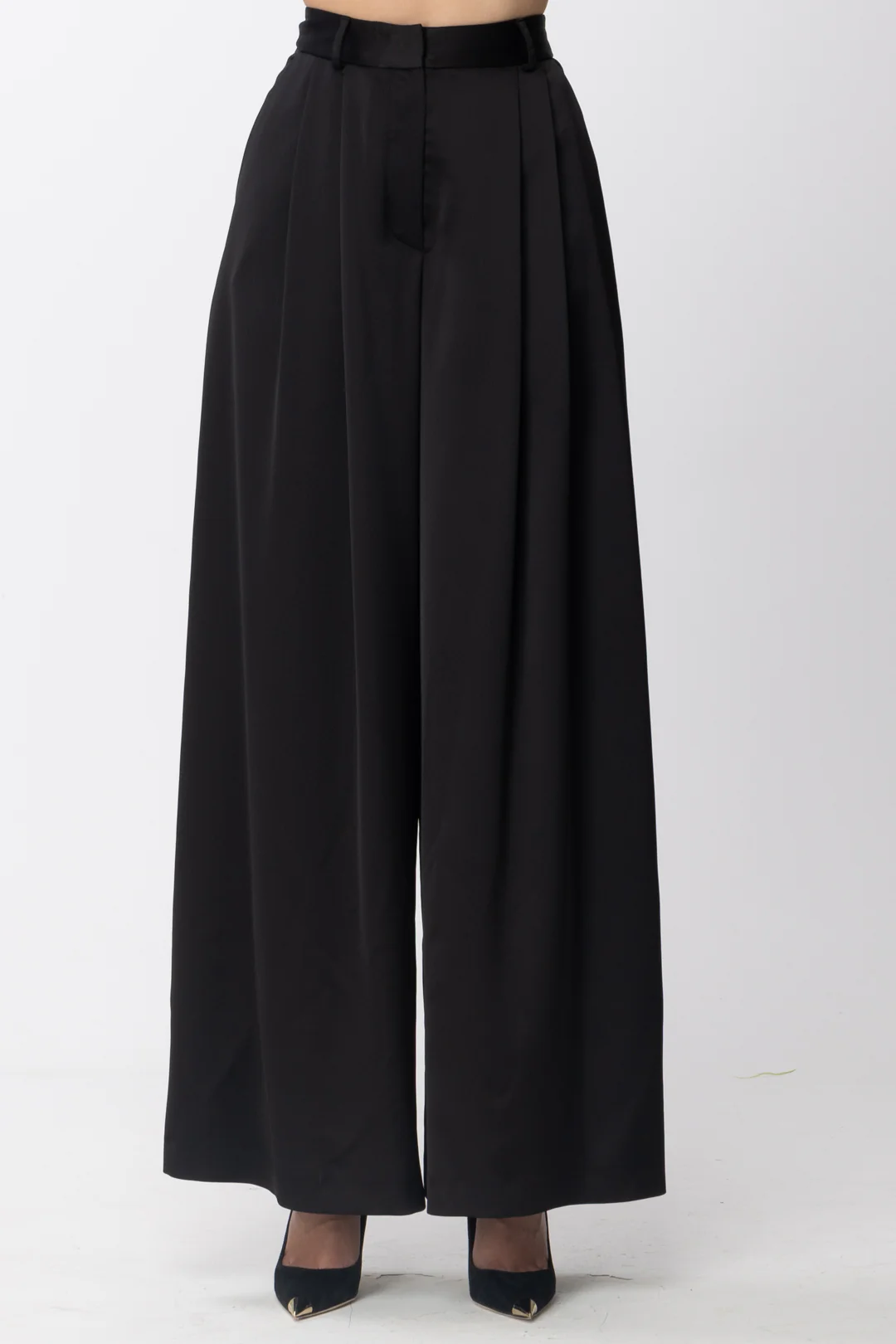 Pantaloni Palazzo a Vita Alta - Image 4